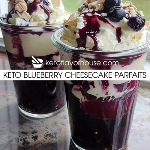 Keto Blueberry Cheesecake Parfaits
