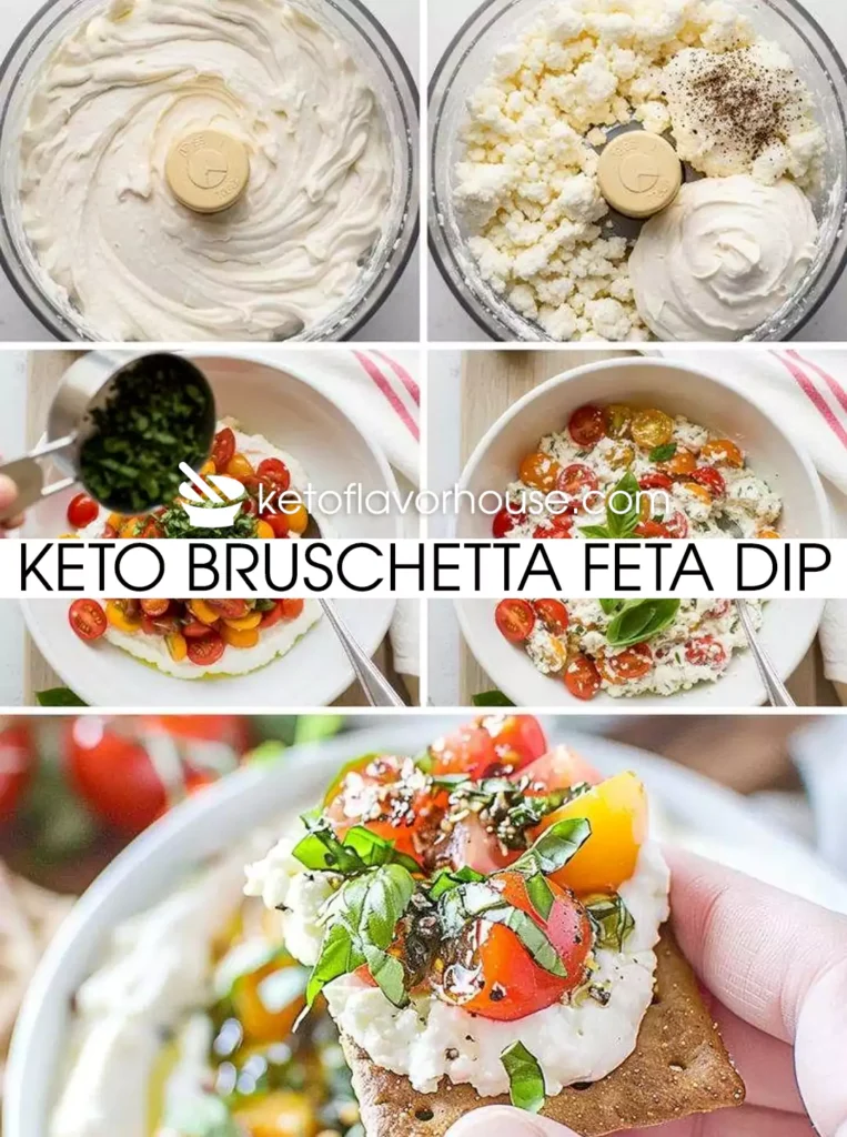 Keto Bruschetta Feta Dip