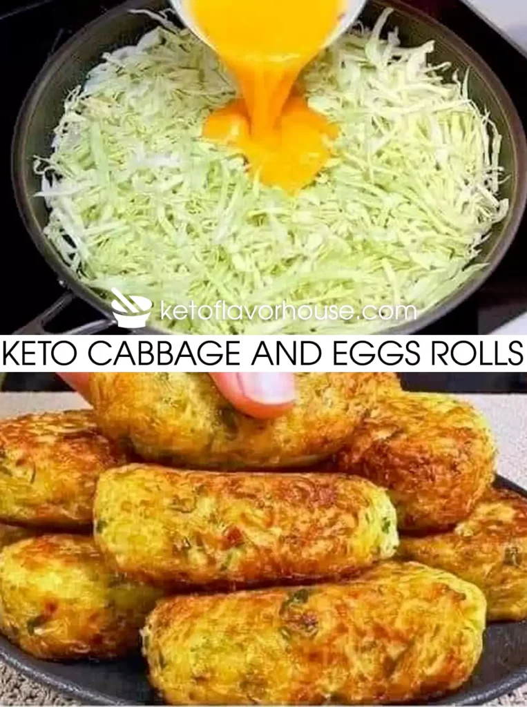 Keto Cabbage and Eggs Rolls