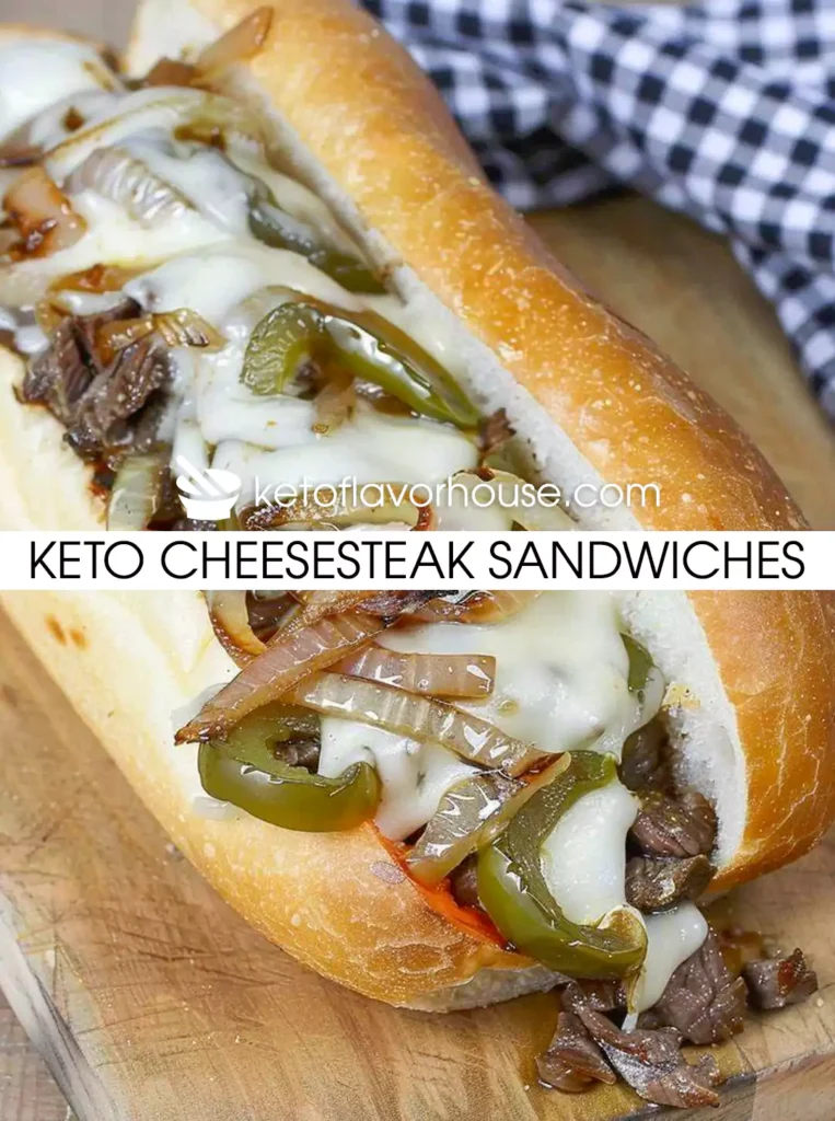 Keto Cheesesteak Sandwiches