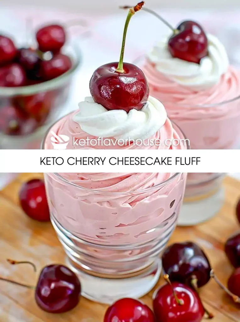 Keto Cherry Cheesecake Fluff