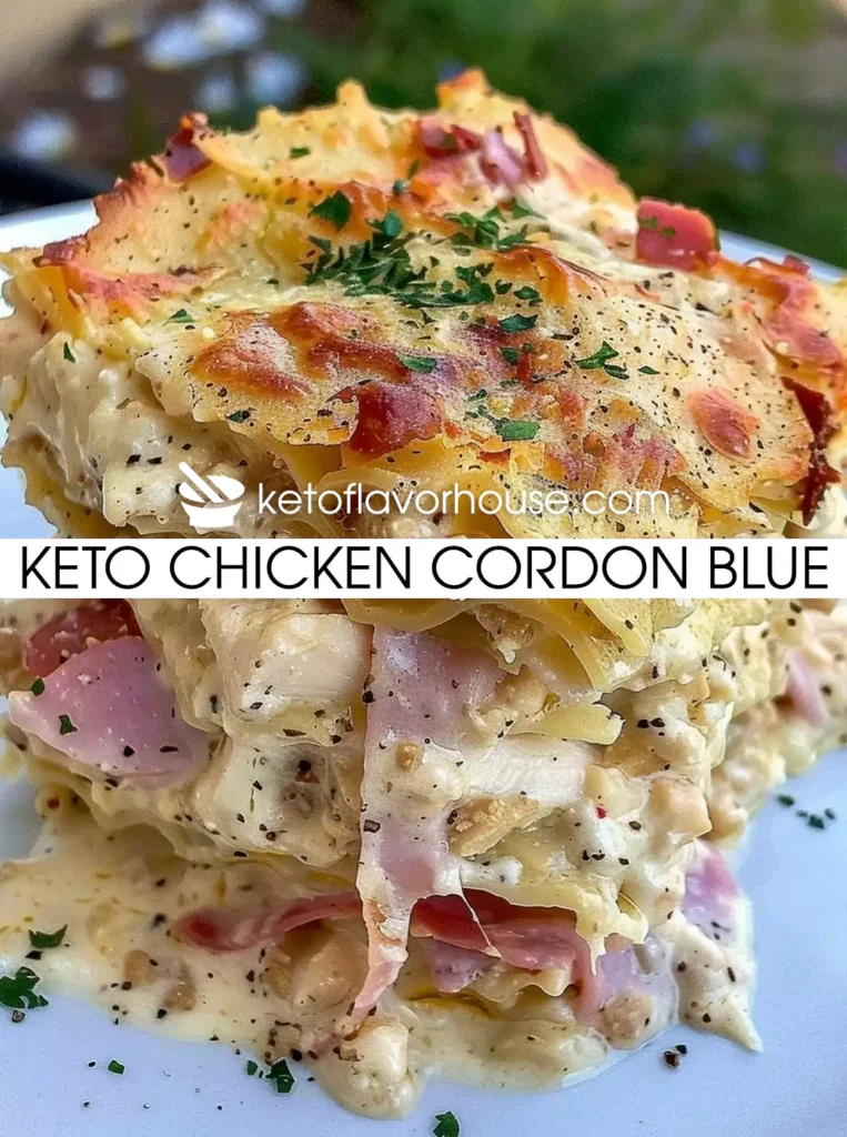 Keto Chicken Cordon Blue
