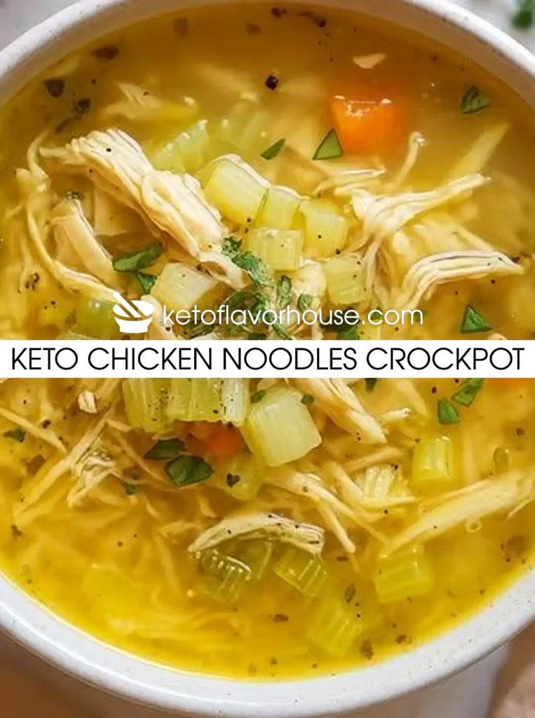 Keto Chicken Noodles Crockpot
