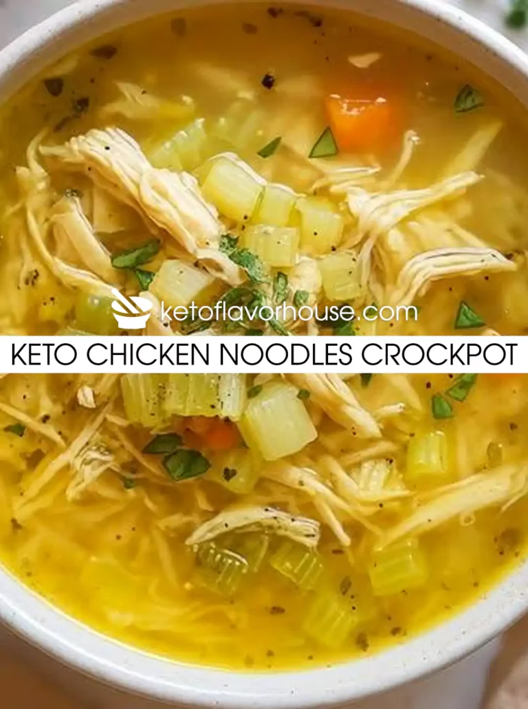 Keto Chicken Noodles Crockpot