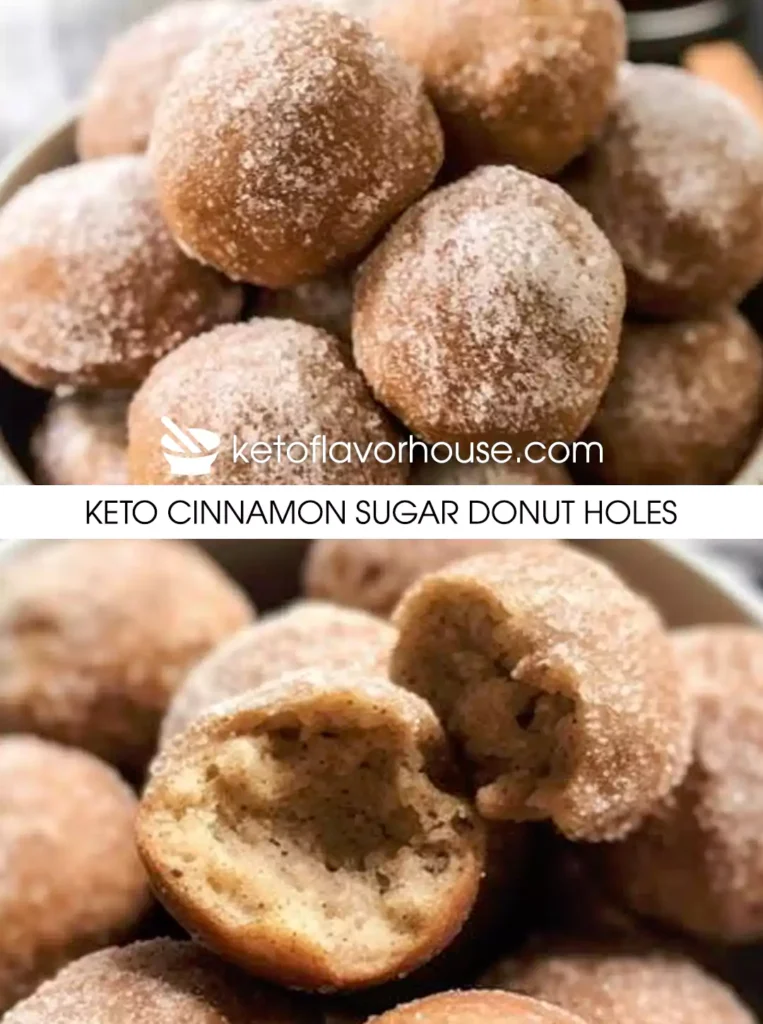 Keto Cinnamon Sugar Donut Holes