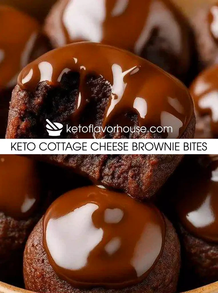 Keto Cottage Cheese Brownie Bites