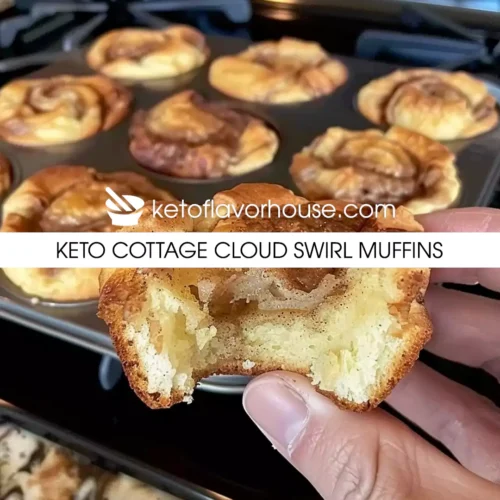 Keto Cottage Cloud Swirl Muffins