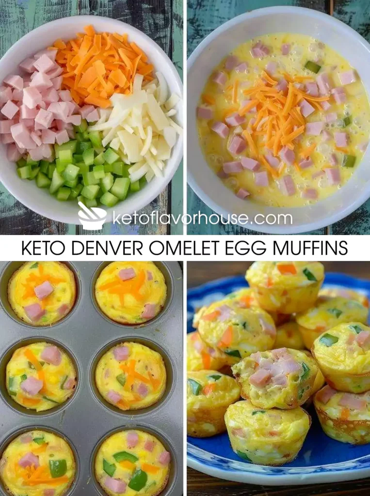 Keto Denver Omelet Egg Muffins