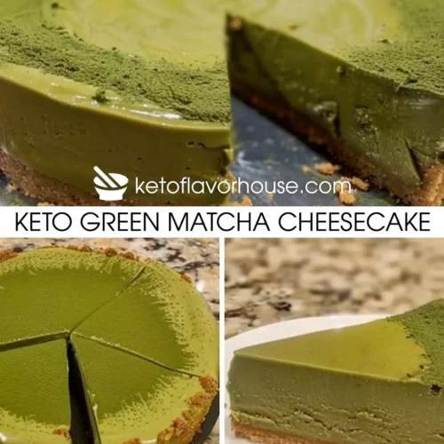 Keto Green Matcha Cheesecake