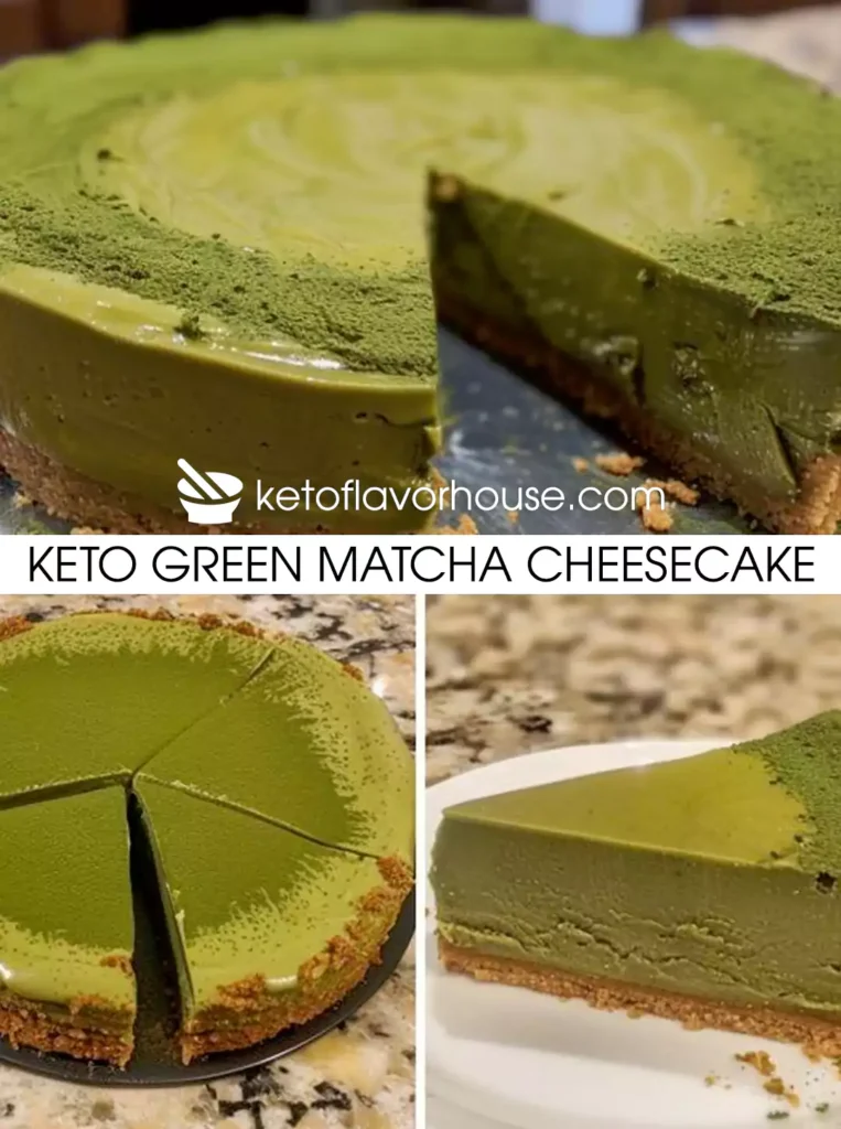 Keto Green Matcha Cheesecake