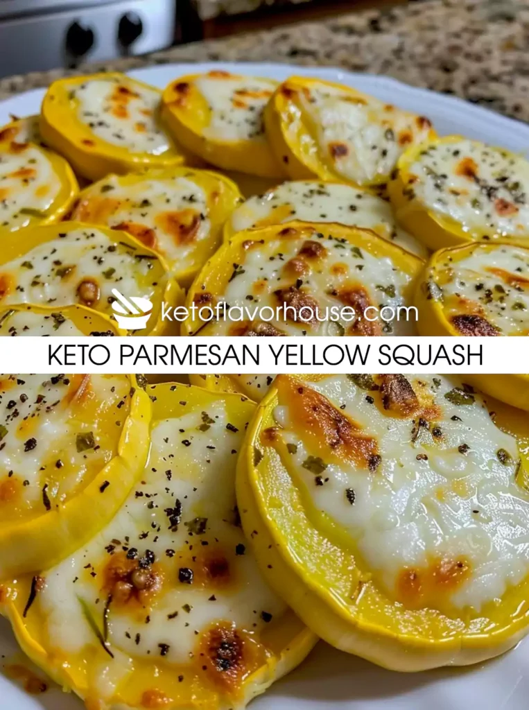 Keto Parmesan Yellow Squash
