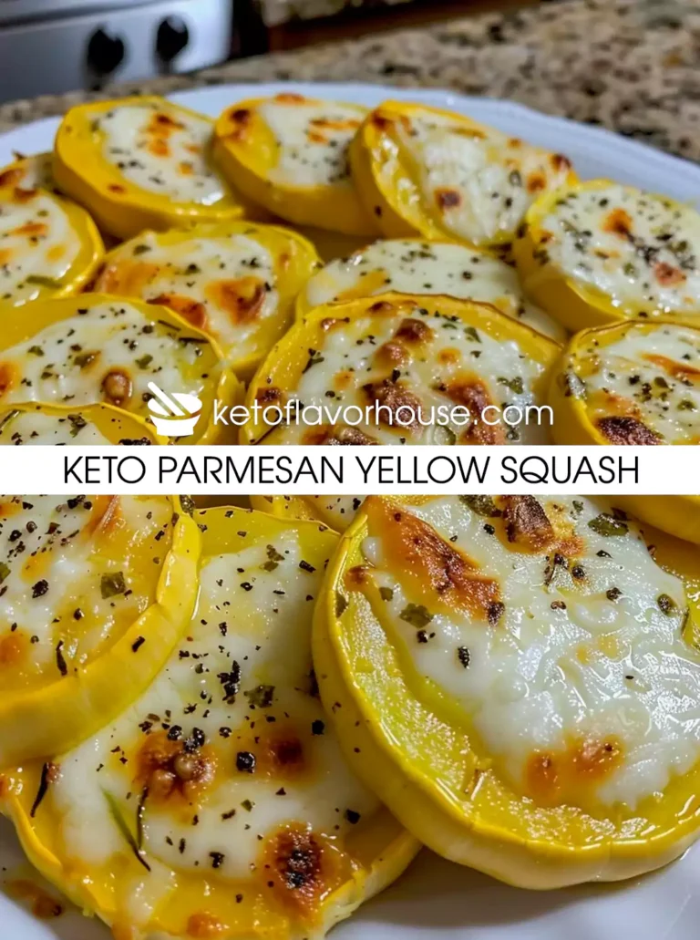Keto Parmesan Yellow Squash