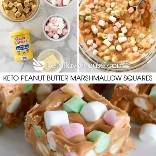 Keto Peanut Butter Marshmallow Squares