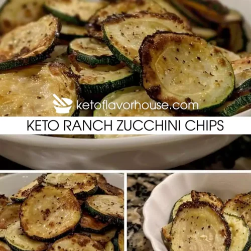 Keto Ranch Zucchini Chips