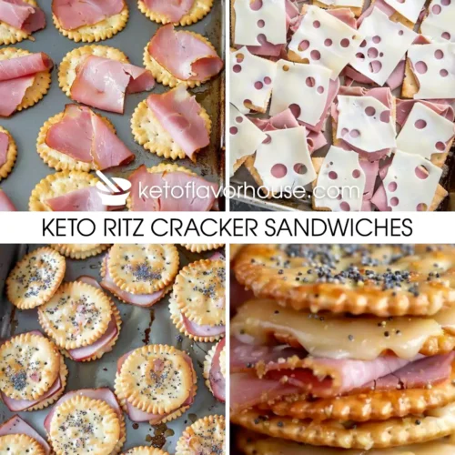 Keto Ritz Cracker Sandwiches