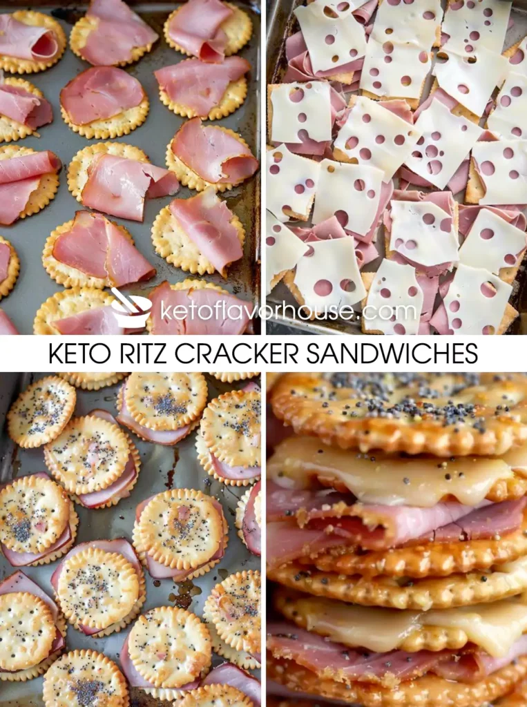 Keto Ritz Cracker Sandwiches
