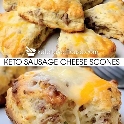 Keto Sausage Cheese Scones