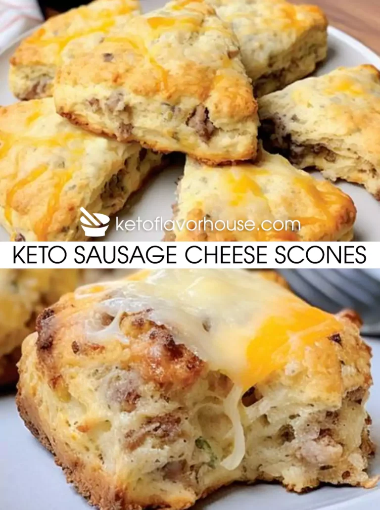 Keto Sausage Cheese Scones