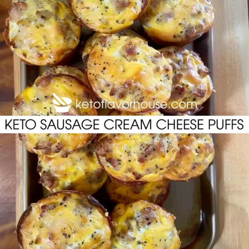 Keto Sausage Cream Cheese Puffs