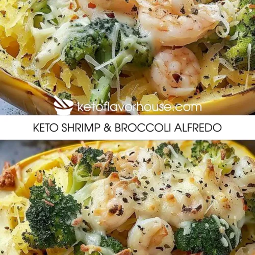 Keto Shrimp & Broccoli Alfredo