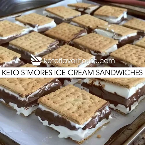Keto S’mores Ice Cream Sandwiches