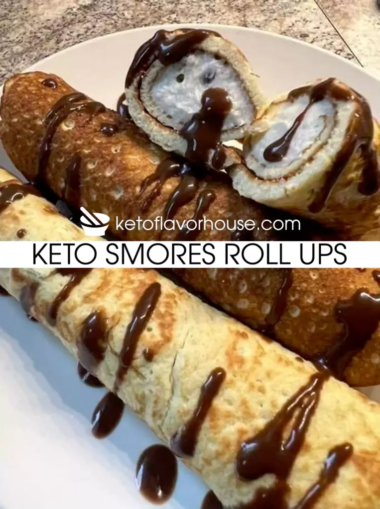 Keto Smores Roll Ups
