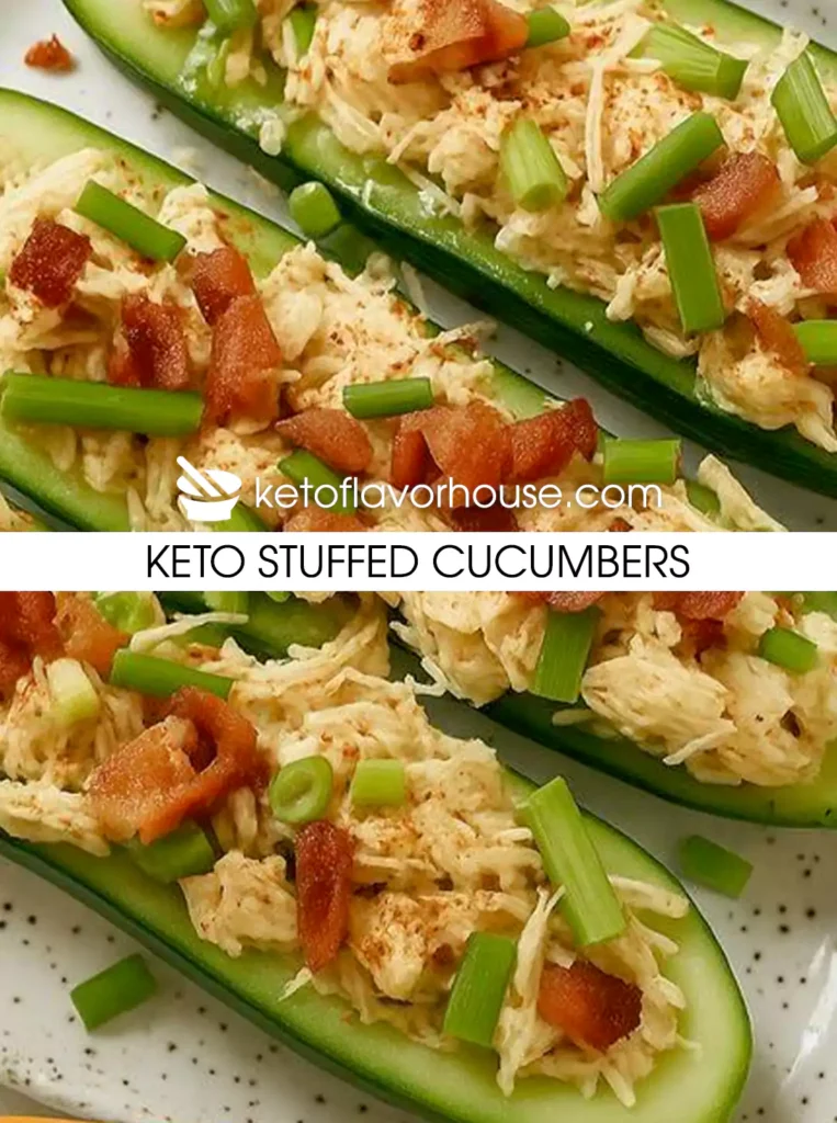Keto Stuffed Cucumbers