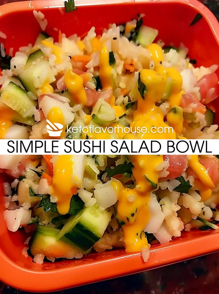 Simple Sushi Salad Bowl