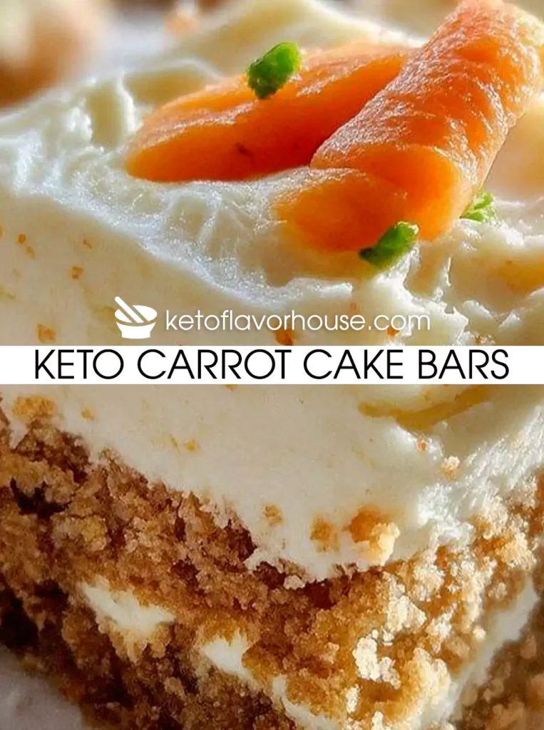 Keto Carrot Cake Bars