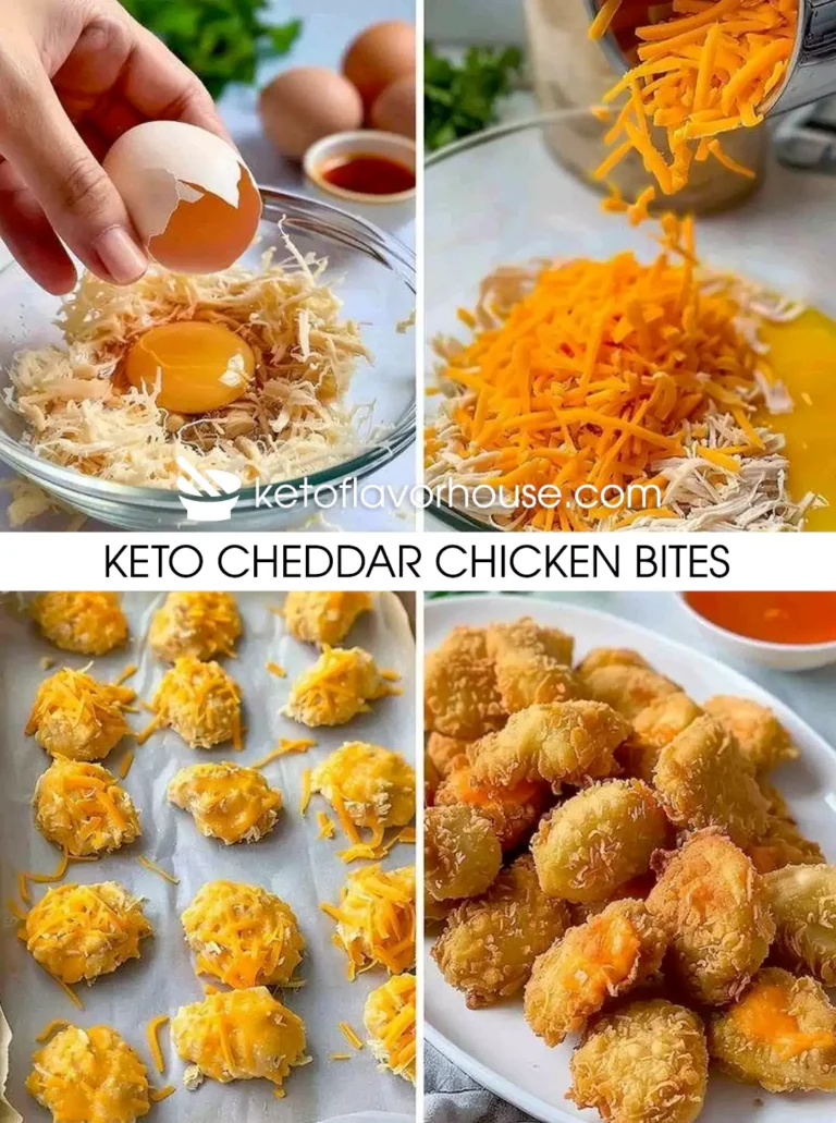 Keto Cheddar Chicken Bites