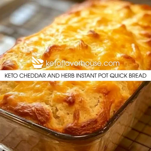Keto Cheddar and Herb Instant Pot Quick Bread
