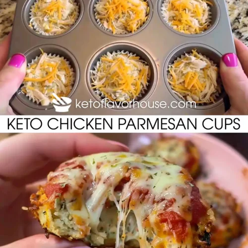 Keto Chicken Parmesan Cups