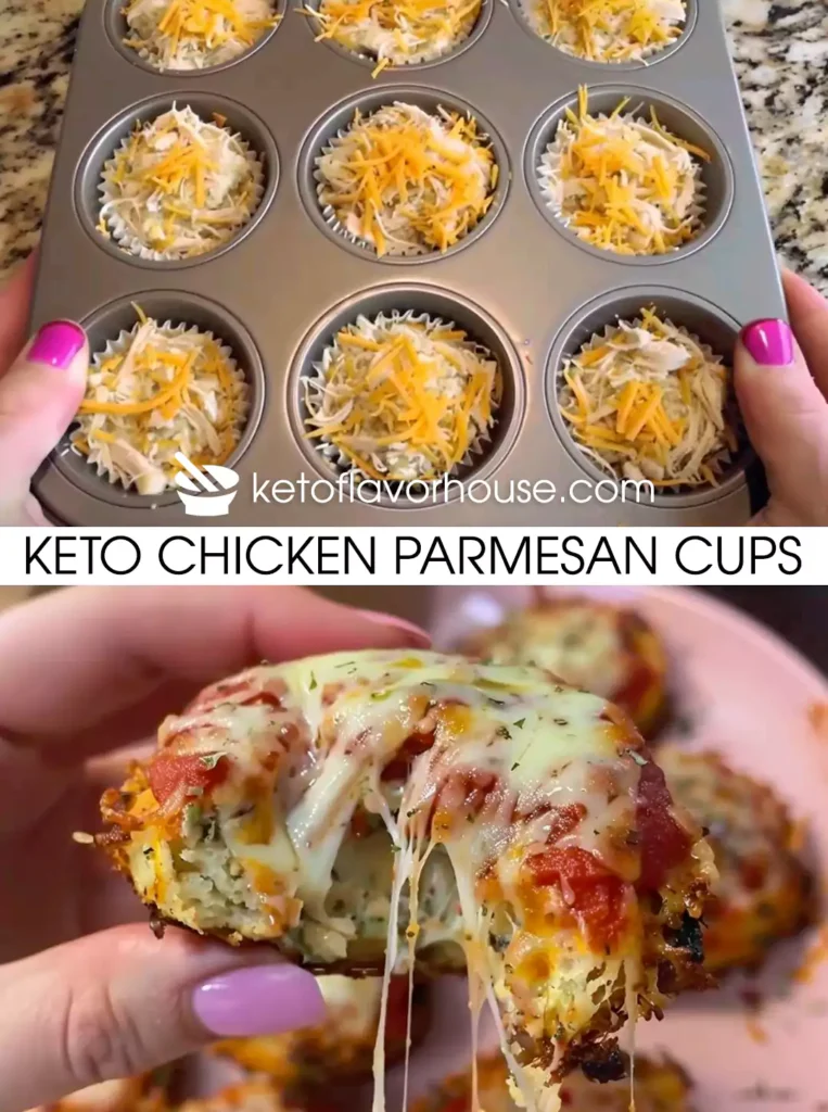 Keto Chicken Parmesan Cups