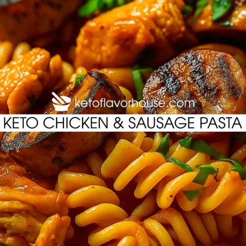 Keto Chicken & Sausage Pasta