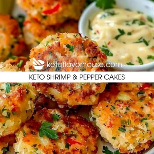 Keto Shrimp & Pepper Cakes