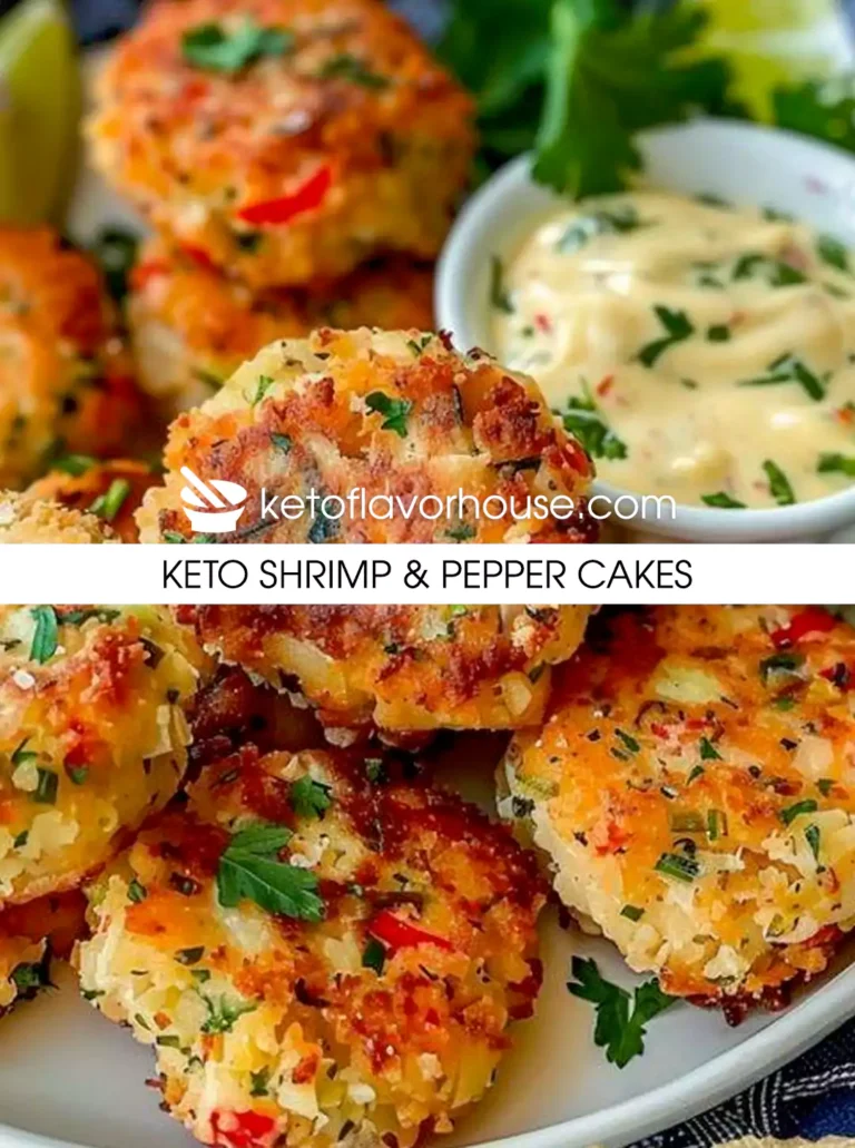 Keto Shrimp & Pepper Cakes