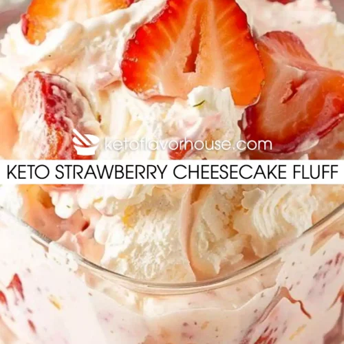 Keto Strawberry Cheesecake Fluff