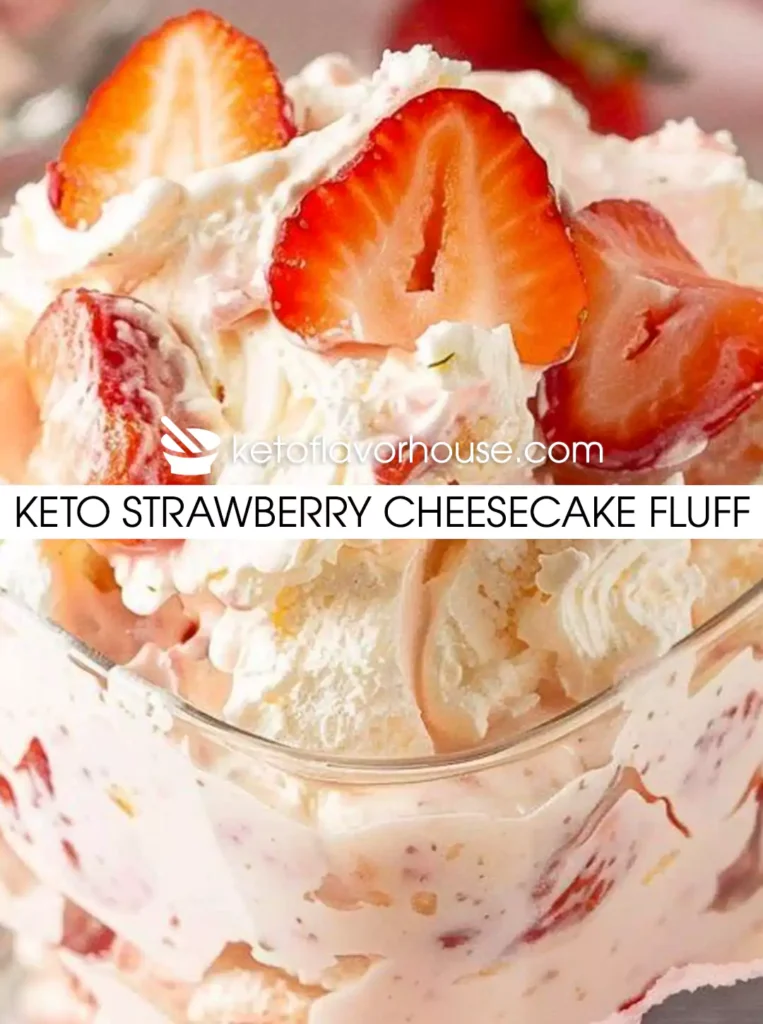 Keto Strawberry Cheesecake Fluff