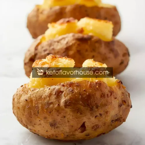 Air Fryer Blooming Baked Potatoes Recipe (Crispy & Easy Side Dish)