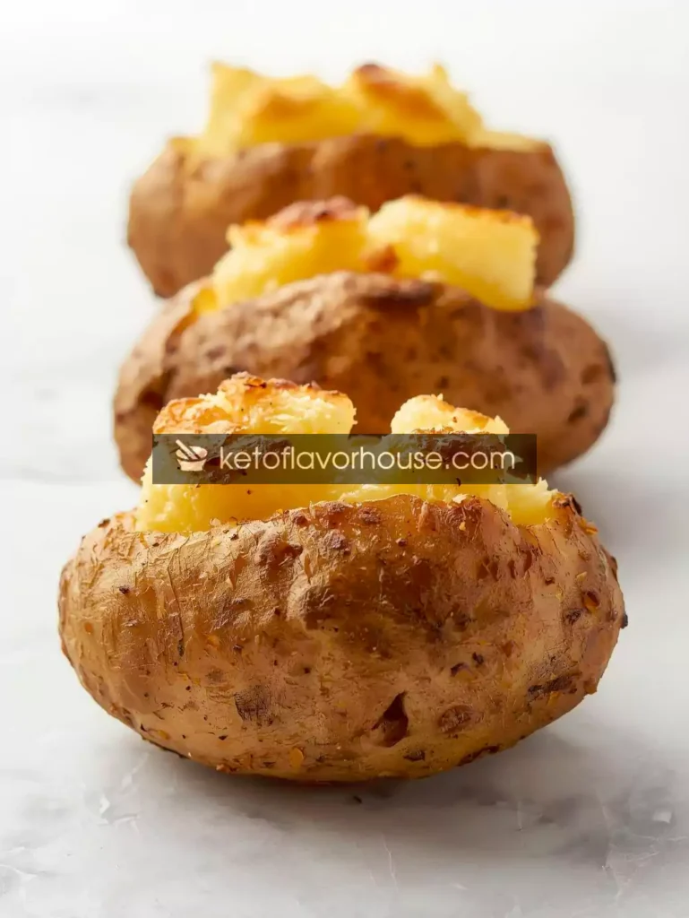 Air Fryer Blooming Baked Potatoes Recipe (Crispy & Easy Side Dish)