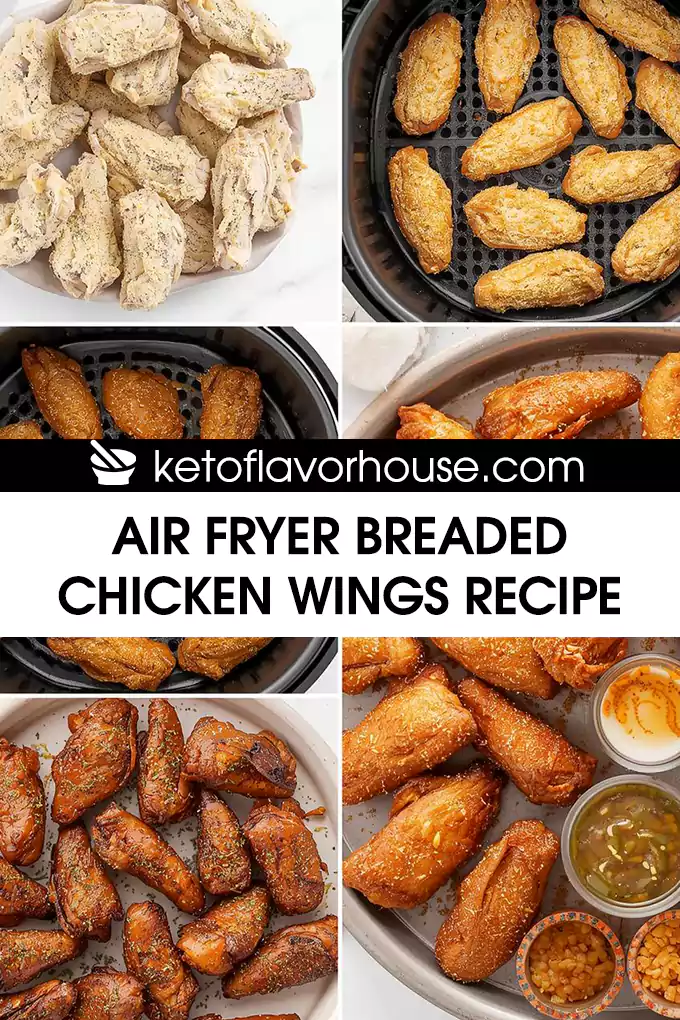 Air Fryer Breaded Chicken Wings Recipe