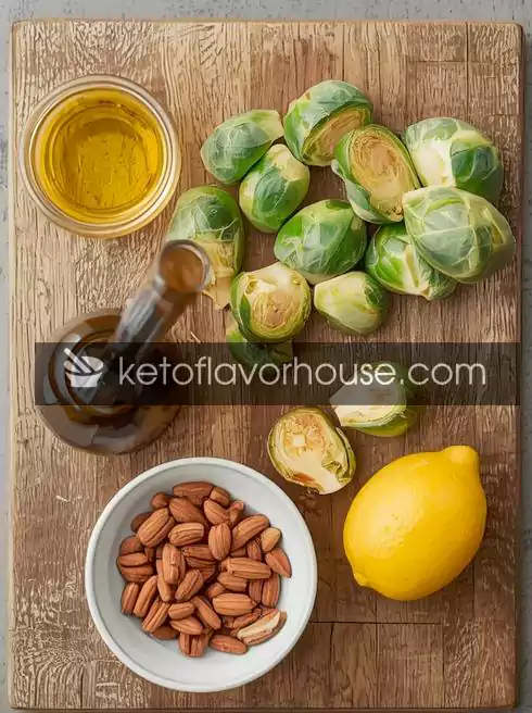 Air Fryer Brussels Sprouts with Balsamic & Pecans 1