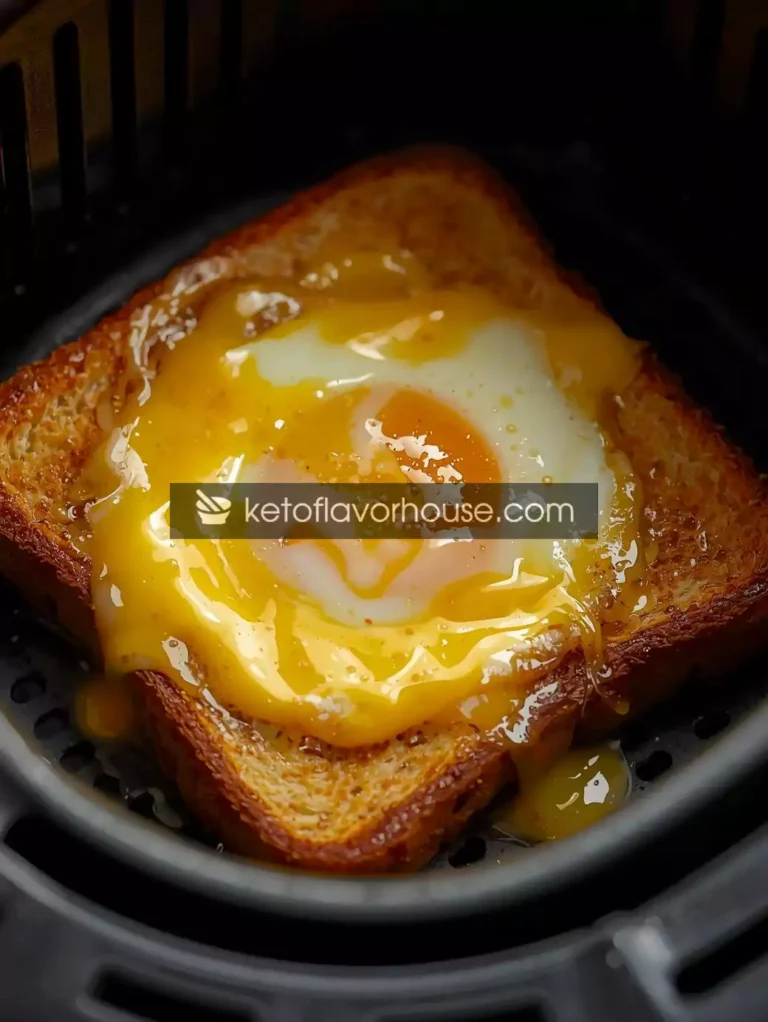 Air Fryer Cheesy Egg Toast