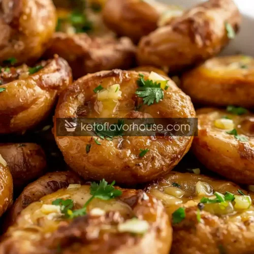 Air Fryer Garlic Butter Mushrooms