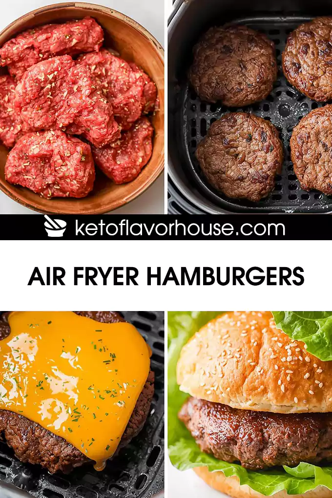 Air Fryer Hamburgers