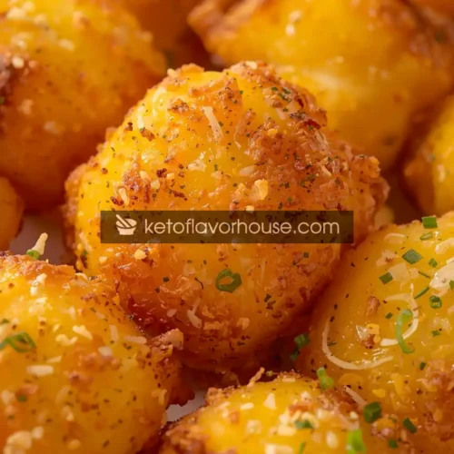 Bariatric Cauliflower Tots (Crispy, Cheesy & Garlicky, Low-Carb)