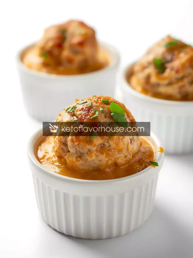 Bariatric Creamy Meatball Ramekins (High-Protein & Low-Carb Recipe)