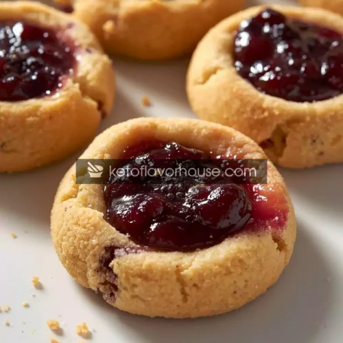 Bariatric Low-Sugar No-Flour Thumbprint Cookies (Keto & Protein-Packed Dessert)