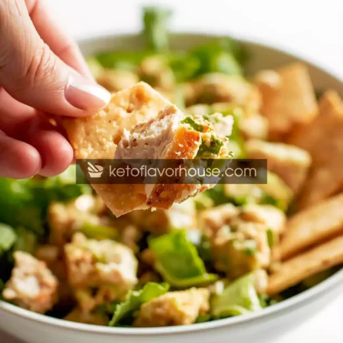 Bariatric Power Chicken Salad with Jicama Crackers (High-Protein & Low-Carb)