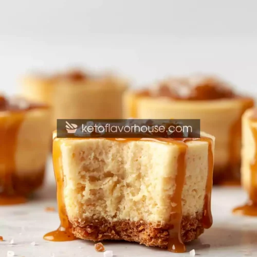 Bariatric Salted Caramel Protein Mini Cheesecakes (Low-Carb & High-Protein Dessert)